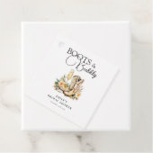 Laarzen en bubbel Western Bruiloftsborrel Bedankjes Labels (In situ)