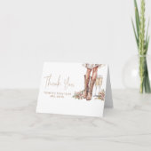 Laarzen en bubbelig Vrijgezellenfeest bedankt Kaart (Voorkant)