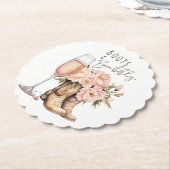 Laarzen en Bubbelige Onderzetter van Papier (Gekanteld)