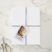 Laarzen en bubbels Country Western Laars Bruidsfee Cadeaulabel (Met Touw)