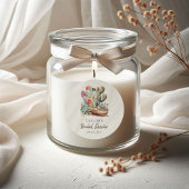 Laarzen en Bubbels Westerse Bruidsdouche Ronde Sticker