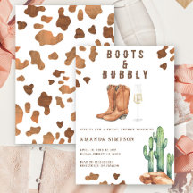 Laarzen en bubbels Westerse Rodeo Bruidsdouche