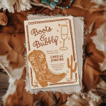 Laarzen en Bubble Hand getrokken Vrijgezellenfeest Kaart<br><div class="desc">Zadel op, dames, het is tijd om te feesten! Personaliseer je uitnodiging met alle belangrijke details, en maak dan je beste vrienden voor een dag vol met spelletjes, geschenken en goede ouderwetse meidenpraat. Vergeet niet dat u de mogelijkheid hebt om het kleurenpalet te wijzigen. Bijpassende items in Cava party design....</div>