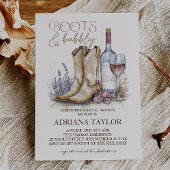 Laarzen en Bubble Vrijgezellenfeest Kaart