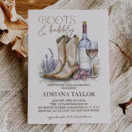 Laarzen en Bubble Vrijgezellenfeest Kaart