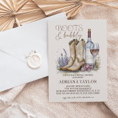 Laarzen en Bubble Vrijgezellenfeest Kaart