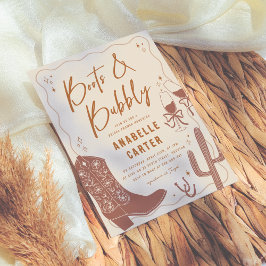 Laarzen en Bubble Vrijgezellenfeest Kaart