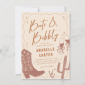 Laarzen en Bubble Vrijgezellenfeest Kaart (Voorkant)