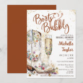 Laarzen en Bubble Western Bruid Wild West Country Kaart (Voorkant / Achterkant)