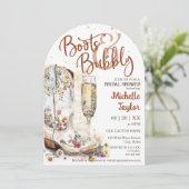 Laarzen en Bubble Western Bruid Wild West Country Kaart (Staand voorkant)