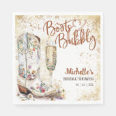 Laarzen en Bubble Western Bruid Wild West Country Servet (Voorkant)