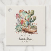 Laarzen en Bubble Western Vrijgezellenfeest Bedankjes Labels (Voorkant)