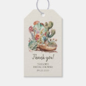 Laarzen en Bubble Western Vrijgezellenfeest Cadeaulabel (Voorkant)