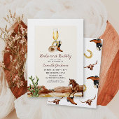 Laarzen en Bubble Western Vrijgezellenfeest Kaart