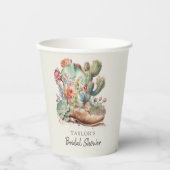 Laarzen en Bubble Western Vrijgezellenfeest Papieren Bekers (Voorkant)