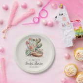 Laarzen en Bubble Western Vrijgezellenfeest Papieren Bordje (Feest)