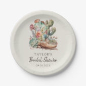 Laarzen en Bubble Western Vrijgezellenfeest Papieren Bordje (Voorkant)