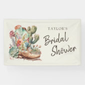 Laarzen en Bubble Western Vrijgezellenfeest Spandoek (Horizontaal)