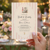 Laarzen en Bubbles Landelijke Chic Bruiloft Feest Kaart