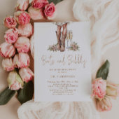 Laarzen en Bubbly Country Vrijgezellenfeest Kaart