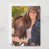 Laarzen en Bubbly Cowgirl Bridal Shower Uitnodigin Kaart (Achterkant)