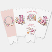 Laarzen en Bubbly Cowgirl Vrijgezellenfeest Bedankdoosjes (Ongevouwen)