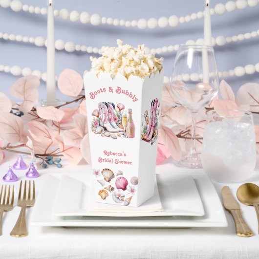 Laarzen en Bubbly Cowgirl Vrijgezellenfeest Bedankdoosjes (Huwelijk)