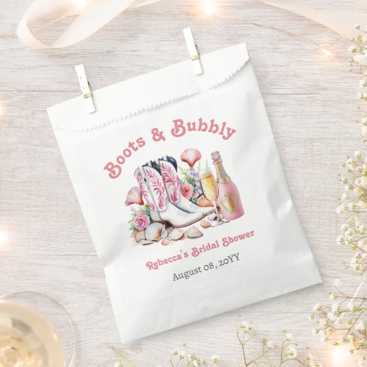 Laarzen en Bubbly Cowgirl Vrijgezellenfeest Bedankzakje (Geknipt)