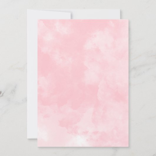 Laarzen en Bubbly Vrijgezellenfeest Coquette Pink Kaart (Achterkant)