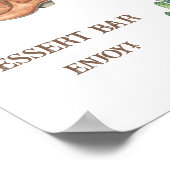 Laarzen en Bubbly Vrijgezellenfeest Dessertbar Poster (Hoek)