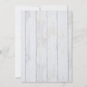 Laarzen en Bubbly Vrijgezellenfeest Winter Blue Fl Kaart (Achterkant)