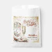 Laarzen en Bubbly Western land Dank u Bedankzakje (Voorkant)