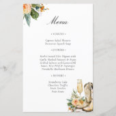 Laarzen en Bubbly Western Vrijgezellenfeest Menu (Voorkant)