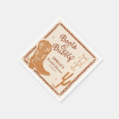 Laarzen en Bubbly Whimsical Hand getrokken Servet (Hoek)