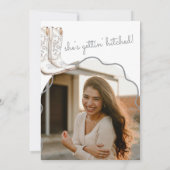 Laarzen en Bubbly White Vrijgezellenfeest Kaart (Achterkant)