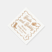 Laarzen en Bubby Bruidsjurk Shower Servet (Hoek)