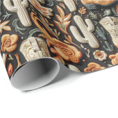 Laarzen en cactus cadeaupapier (Rol Hoek)