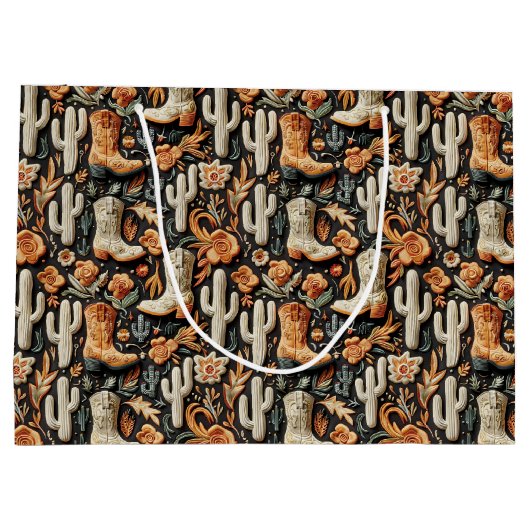 Laarzen en cactus groot cadeauzakje (Achterkant)
