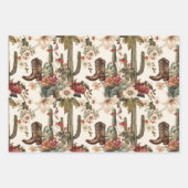 Laarzen en cactus inpakpapier vel (Voorkant 3)