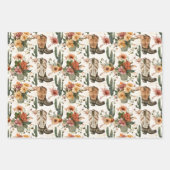 Laarzen en cactus inpakpapier vel (Voorkant 2)