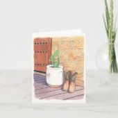 Laarzen en Cactus Porch Kaart (Voorkant)