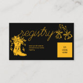 Laarzen en Champagne Vrijgezellenfeest Informatiekaartje (Voorkant)