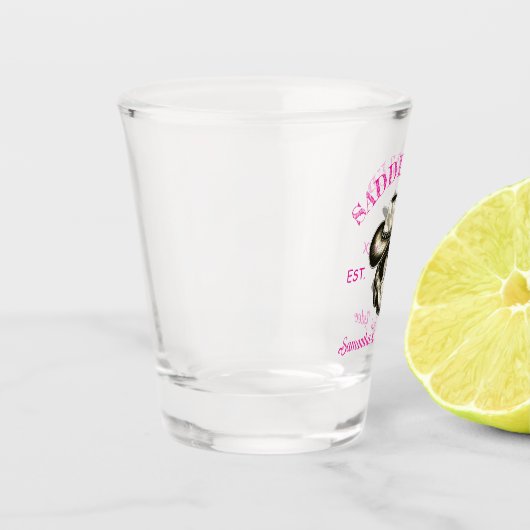 Laarzen en hoed voor Cowgirl afscheidspartij Shot Glas (Links)