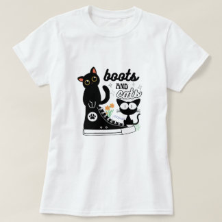 laarzen en katten T-Shirt