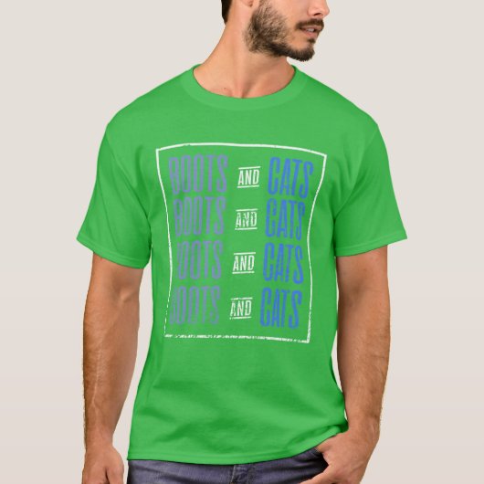 Laarzen en katten vriend t-shirt (Voorkant)