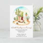 Laarzen en slaapliedjes: Wild West Cowboy Baby sho Kaart (Staand voorkant)