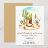 Laarzen en slaapliedjes: Wild West Cowboy Baby sho Kaart (Voorkant / Achterkant)