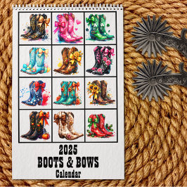 Laarzen en strikken Coquette Cowgirl Kalender
