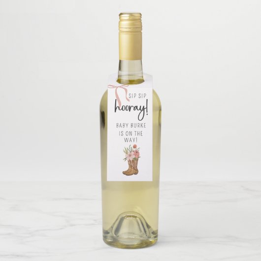 Laarzen en strikken fles ophanglabels flessenhanger (Op fles)