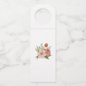 Laarzen en strikken fles ophanglabels flessenhanger (Achterkant)